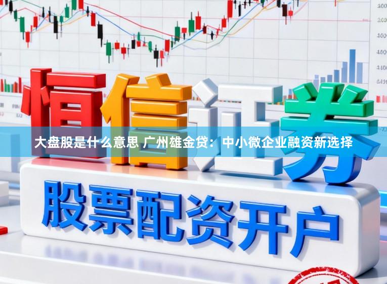 大盘股是什么意思 广州雄金贷：中小微企业融资新选择