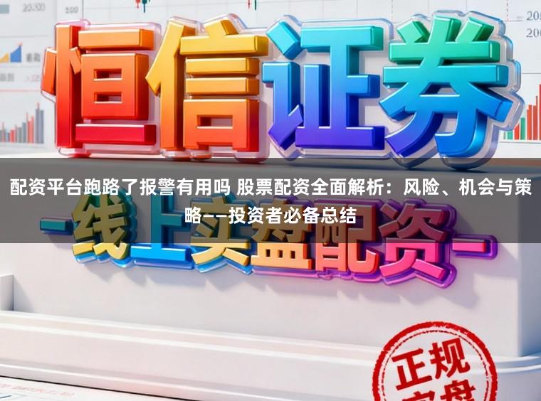 配资平台跑路了报警有用吗 股票配资全面解析：风险、机会与策略——投资者必备总结